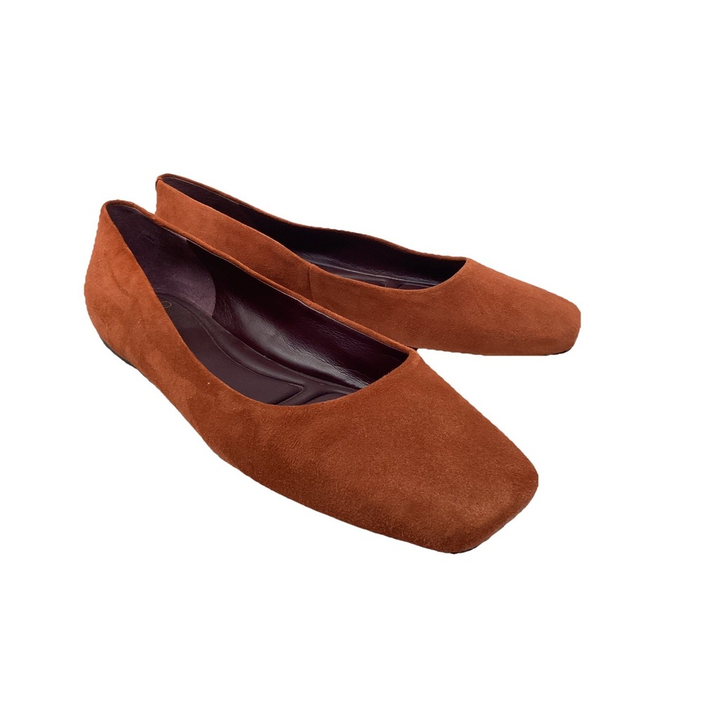Sarto Franco Sarto Womens Flexa Amaya Orange Suede Ballet Flats 7.5 Medium